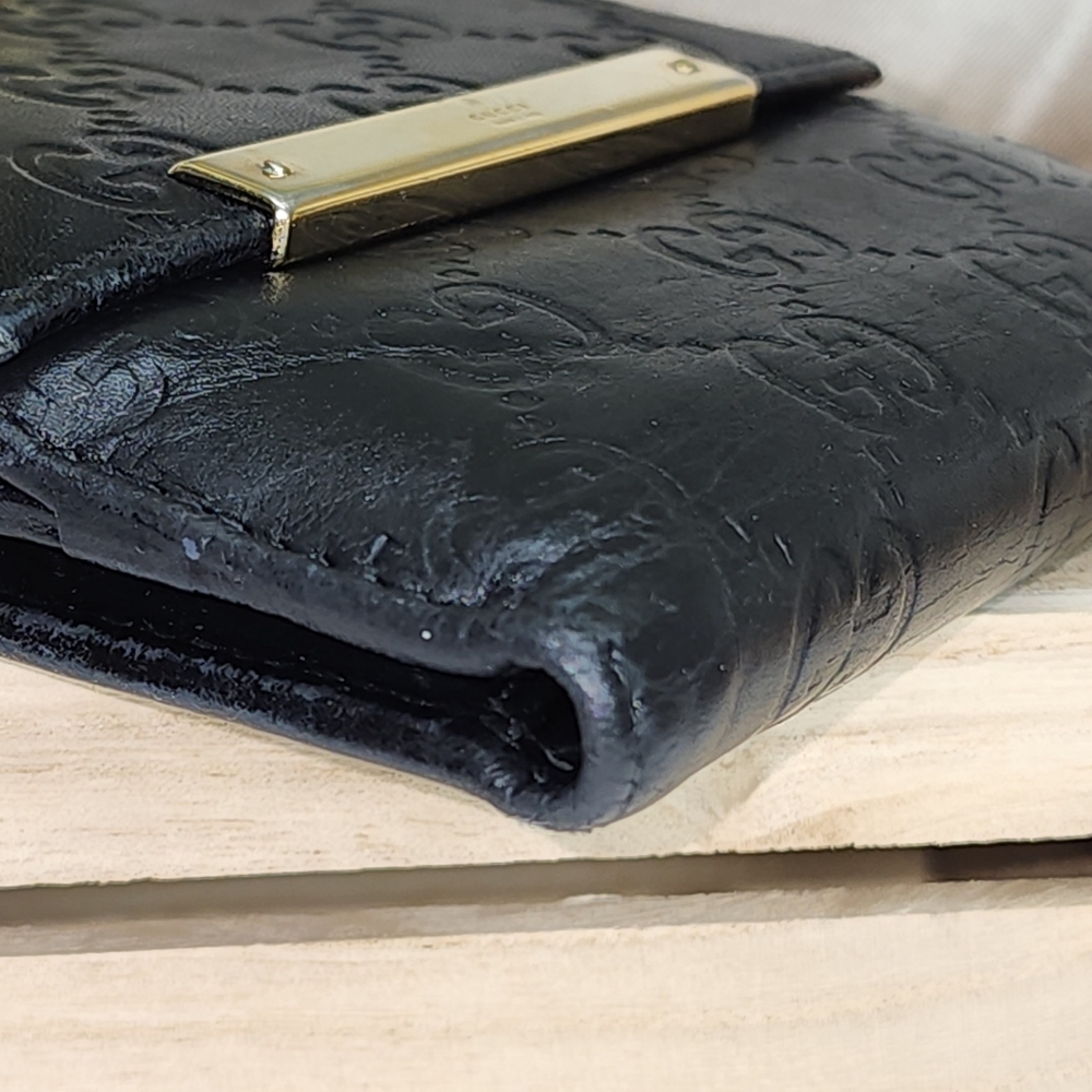 Gucci GG Guccissima Lambskin French flap Bifold Wallet PRISTINE CONDITION W/ Box - Picture 9 of 17